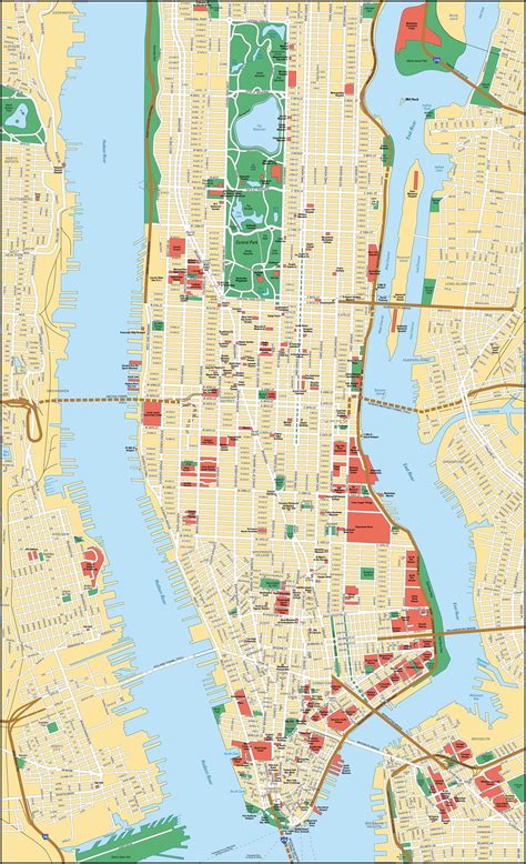 Map Print Of Manhattan Mapa De Manhattan Mapa De Ciud Vrogue Co