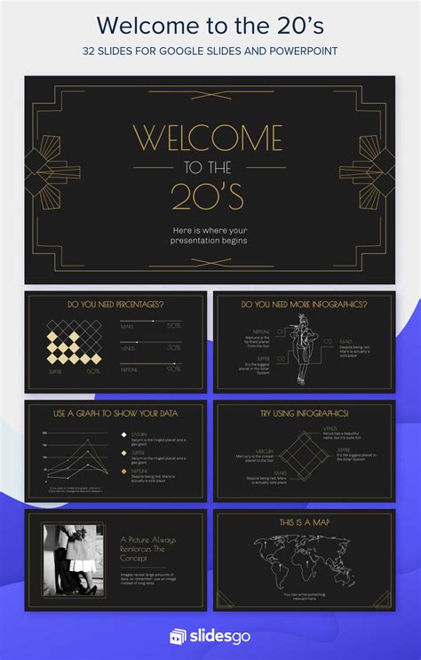 Art Deco Powerpoint Template Free Free Printable Templates