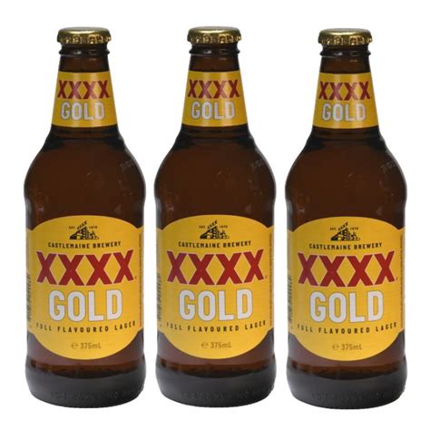 Xxxx Gold Lager Stubby 35 Vol 3x375 Ml