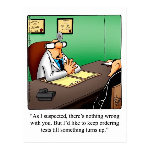 Funny Doctor Humor Postcard Doctor Humor Cartoon Jokes