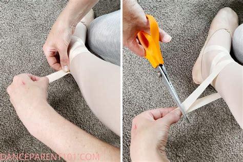 How To Sew Ribbons On Flat Ballet Shoes Photos And Video Tutorial