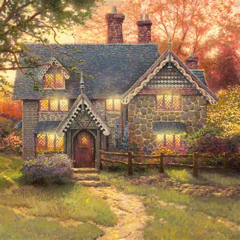 Gingerbread Cottage Limited Edition Art The Thomas Kinkade Company