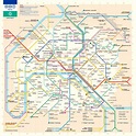 Paris carte de métro (Paris Métro) | Mapa Metro