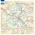 Paris subway map (Paris Metro) - Mapa Metro