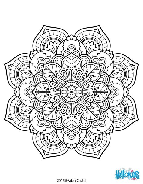 These mandala coloring pages provide hours of coloring fun! Mandala vintage coloring pages - Hellokids.com