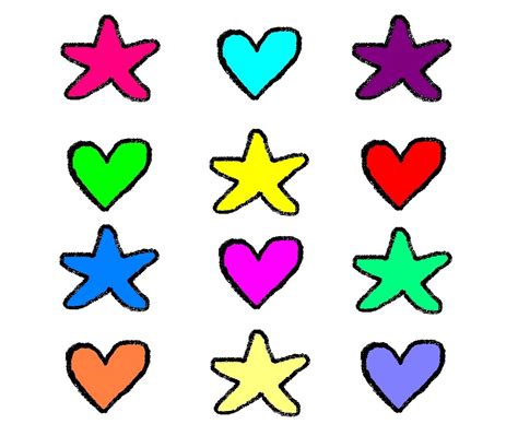 Free Clip Art Hearts And Stars