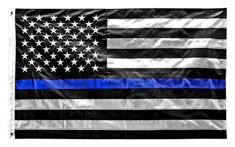 3 X 5 Thin Blue Line American Flag Police