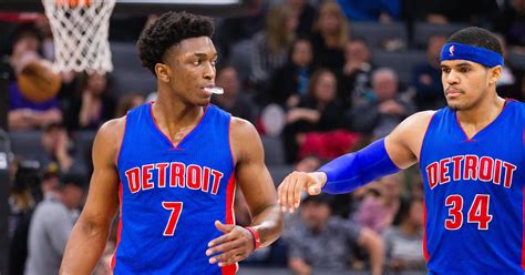 Stanley johnson is 22 years old nba star and is 2.01 m (6 feet 7 inch) tall in height, weight: Detroit Pistons forward Stanley Johnson likely team's top trade asset