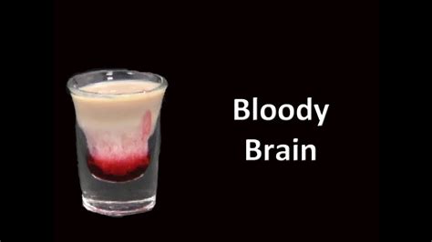 Bloody Brain Shot Drink Recipe Youtube
