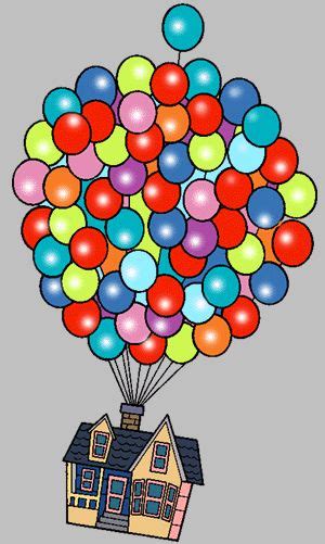 Time lapse video making (up) house with balloons using cross stitch pattern, disney pixar movie. Clip art, Floating house and Movies free on Pinterest