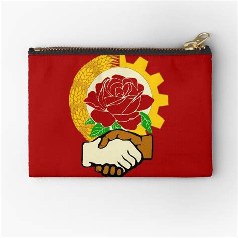 Dsa Flag Soviet Style Zipper Pouch By The Dank Tower Redbubble