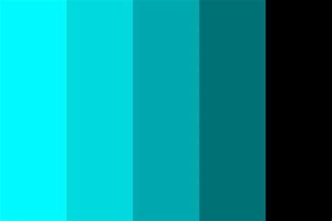 Reverse Monochromatic Cyan Color Palette Cyan Colour Cyan Color Palette