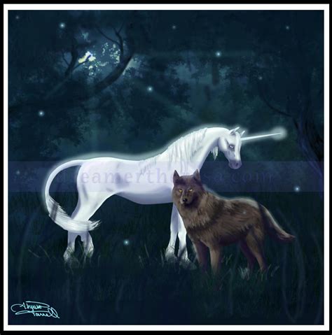 The Unicorn And The Wolf By Dreamertheresa On Deviantart