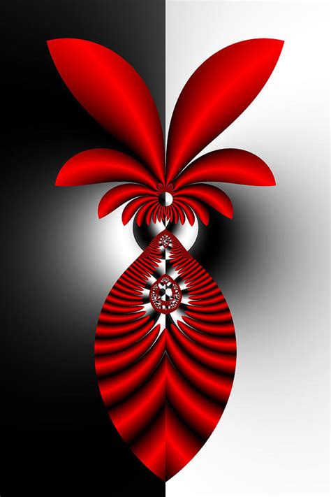Black And White And Red Digital Art By Mark Eggleston Fine Art America