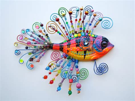 Original Whimsical Fish Sculpture By Artistjp On Etsy