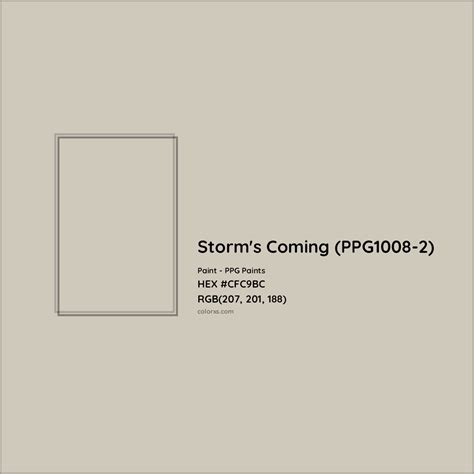 PPG Paints Storms Coming (PPG1008-2) Paint color codes, similar paints 