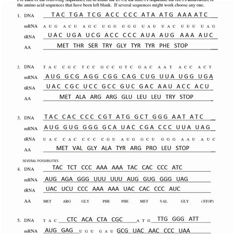 Transcription and translation worksheets answers key throughout dna transcription and solved: Practicing Dna Transcription and Translation Worksheet ...