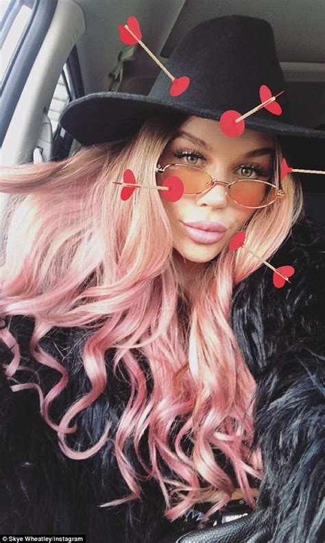 Pregnant Former Big Brother Star Skye Wheatley Flaunts Her New Pink Hair Transformation Daily