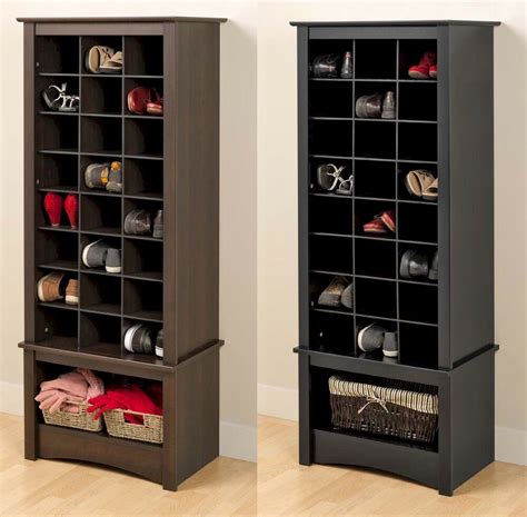 It should also double up as a coat rack and have space for gloves and other accessories. Tall Shoe Cubbie Storage Cabinet for Entryway Mudroom ...