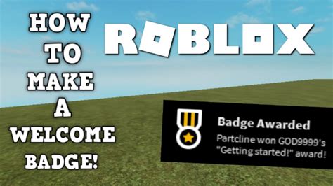How To Make A Badge In Roblox Roblox Tutorial 2022 Youtube