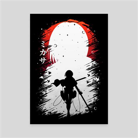 Mikasa Anime Splash An Art Canvas By Illust Artz Inprnt