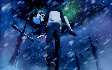 Wallpaper Anime Blue Re Zero Kara Hajimeru Isekai Seikatsu Natsuki Subaru Screenshot