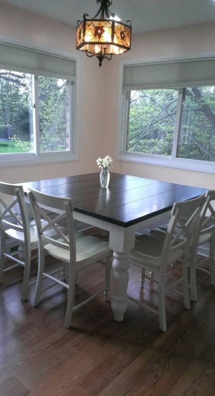 Square kitchen table sets blends in with basic furniture that is used in the dining room to make it alibaba.com offers a large collection of square kitchen table sets, most of which are usually distinct. Farmhouse kitchen table square dining rooms 36 trendy ...