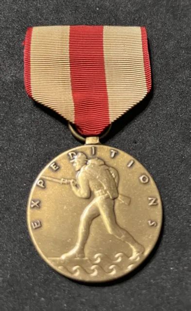 Usmc Us Marine Corps Expeditionary Service Military Full Size Medal