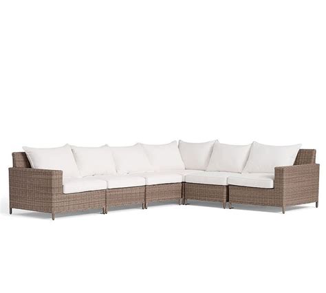Torrey All Weather Wicker 4 Piece Square Arm Sectional