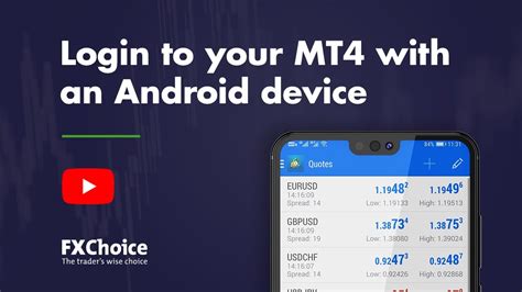 Logging In To Your Mt4 Account With An Android Device Youtube