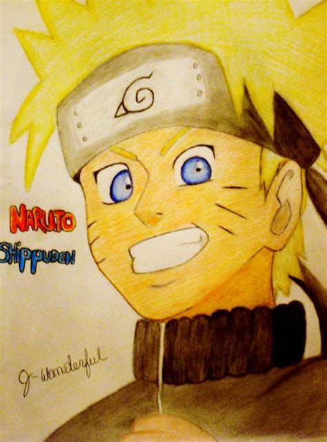 My Color Pencil Drawing Of Naruto Color Pencil Drawing Pencil