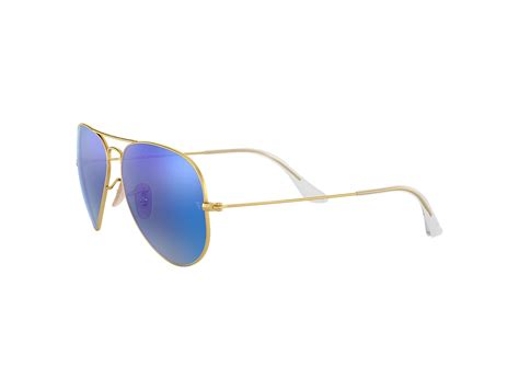 Ray Ban Rb3025 Aviator Flash Lenses 58 Polarized Blue Gold Polarized Sunglasses Sunglass Hut Usa