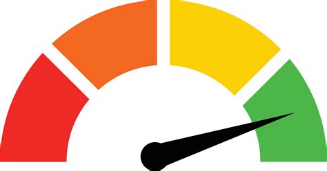 Speedometer Icon On White Background Colorful Gauge Sign Credit Score