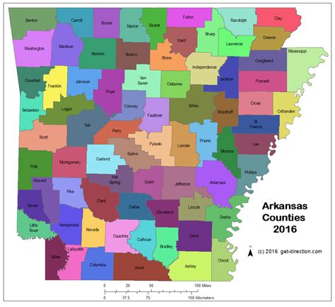 Map Of Arkansas Counties