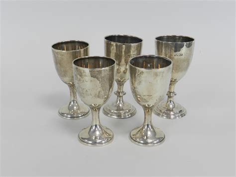 Lot 4 Five Silver Cups