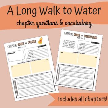 Maybe you would like to learn more about one of these? A Long Walk to Water Chapter Questions & Vocabulary by ...