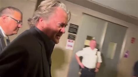 Steve Bannon Sends Message To Conservatives As He Gets Perp Walked In Handcuffs Youtube