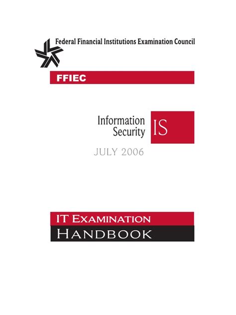 Ffiec Itbooklet Information Security Information Security Threat