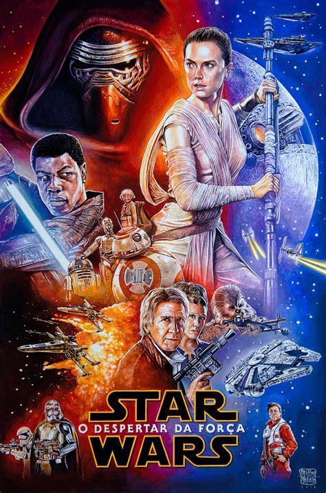 Star Wars The Force Awakens Poster On Behance