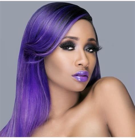 Purple Hair Sexy Makeup Looks Sexy Makeup Sexy Hair