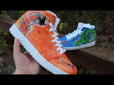 Goku air jordan sneakers $ 99. DRAGON BALL Z JORDAN 1 CUSTOM | OVER 9,000!!!! - YouTube