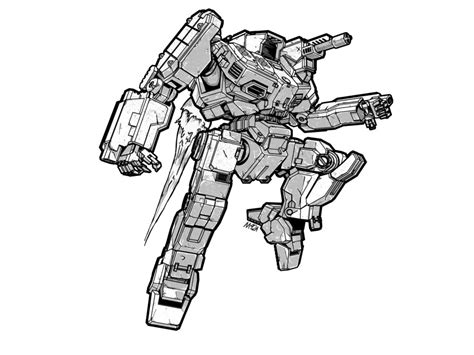 Battletech Highres Arm Cannon Artist Name Flying Greyscale M42a