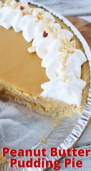 No Bake Peanut Butter Pudding Pie Recipe That S Crazy Easy