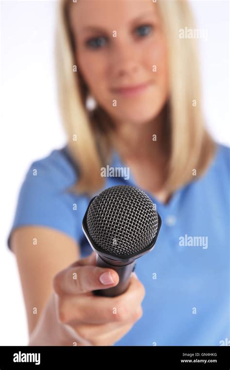 Teen Reporter Interview Hi Res Stock Photography And Images Alamy