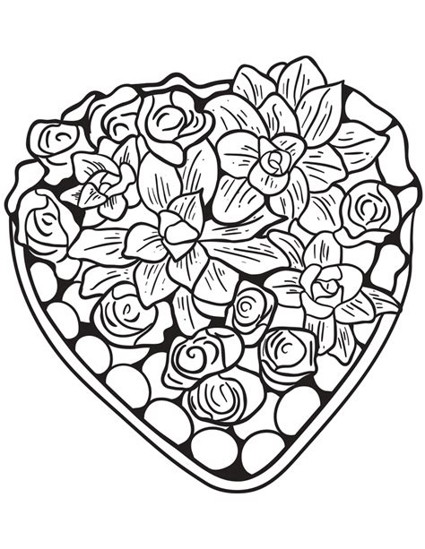 Hearts Coloring Pages For Adults Best Coloring Pages For Kids