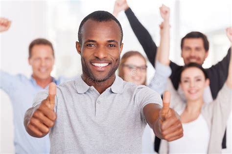 Ambitious Business Team Celebrating Success Stock Image Image Of Male Professional 12937367