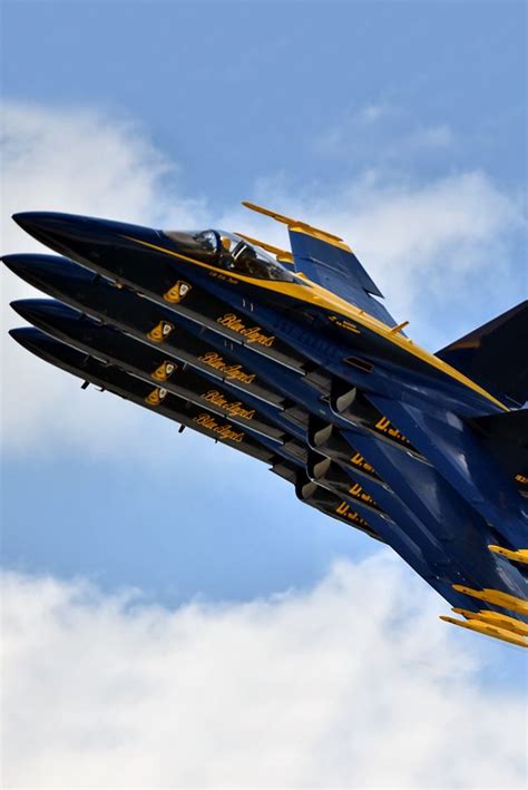 The Us Navy Flight Demonstration Squadron The Blue Angels Perform