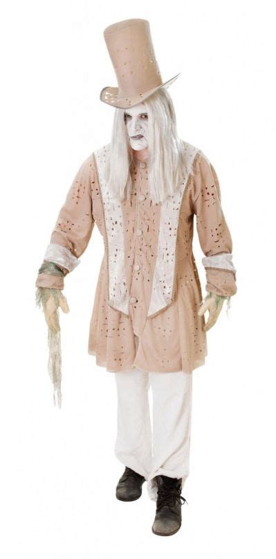 Ghostly Man Scary Costume Halloween Fancy Dress Outfit Ac422