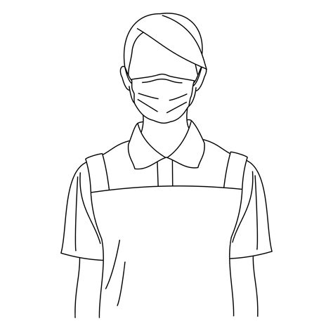 Premium Vector A Young Woman Sick Wearing Medical Face Masks To