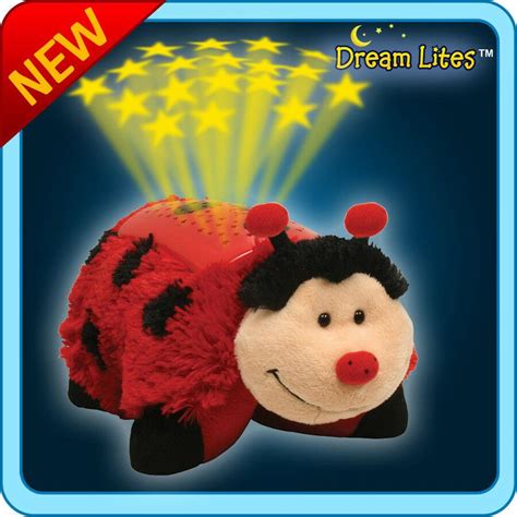 100 Official Dream Lites Ladybug Pillow Pet Brand New In Box As Seen